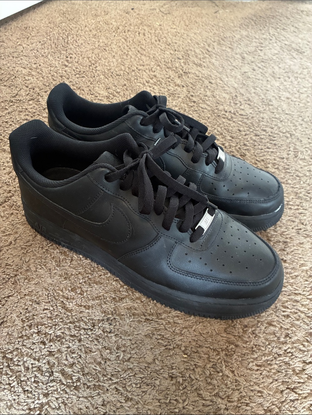 Nike black Air force 1 Men's